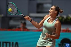 网球——马德里公開(kāi)賽(sài)：萨巴(bā)倫(lún)卡晋級(jí)